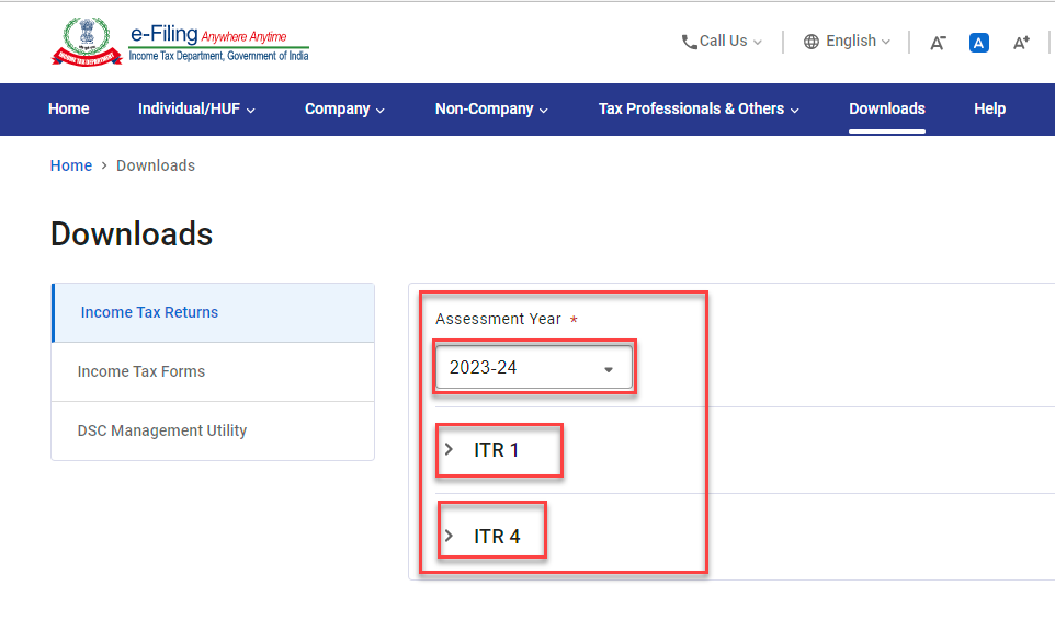 Income Tax Return 2023 24